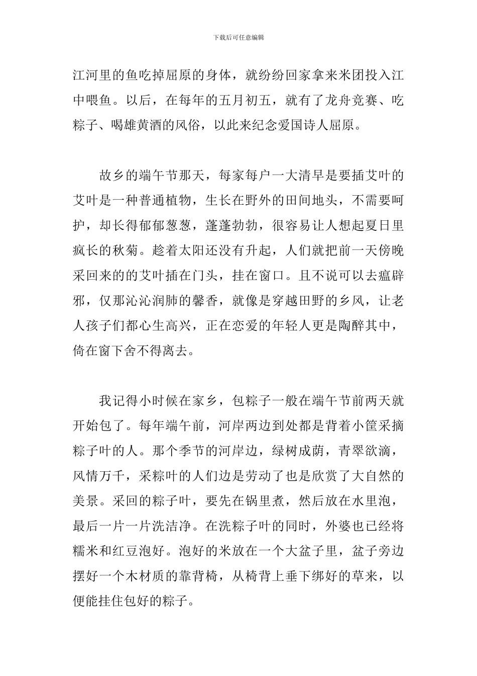 2024年端午节高中作文800字范文_第2页