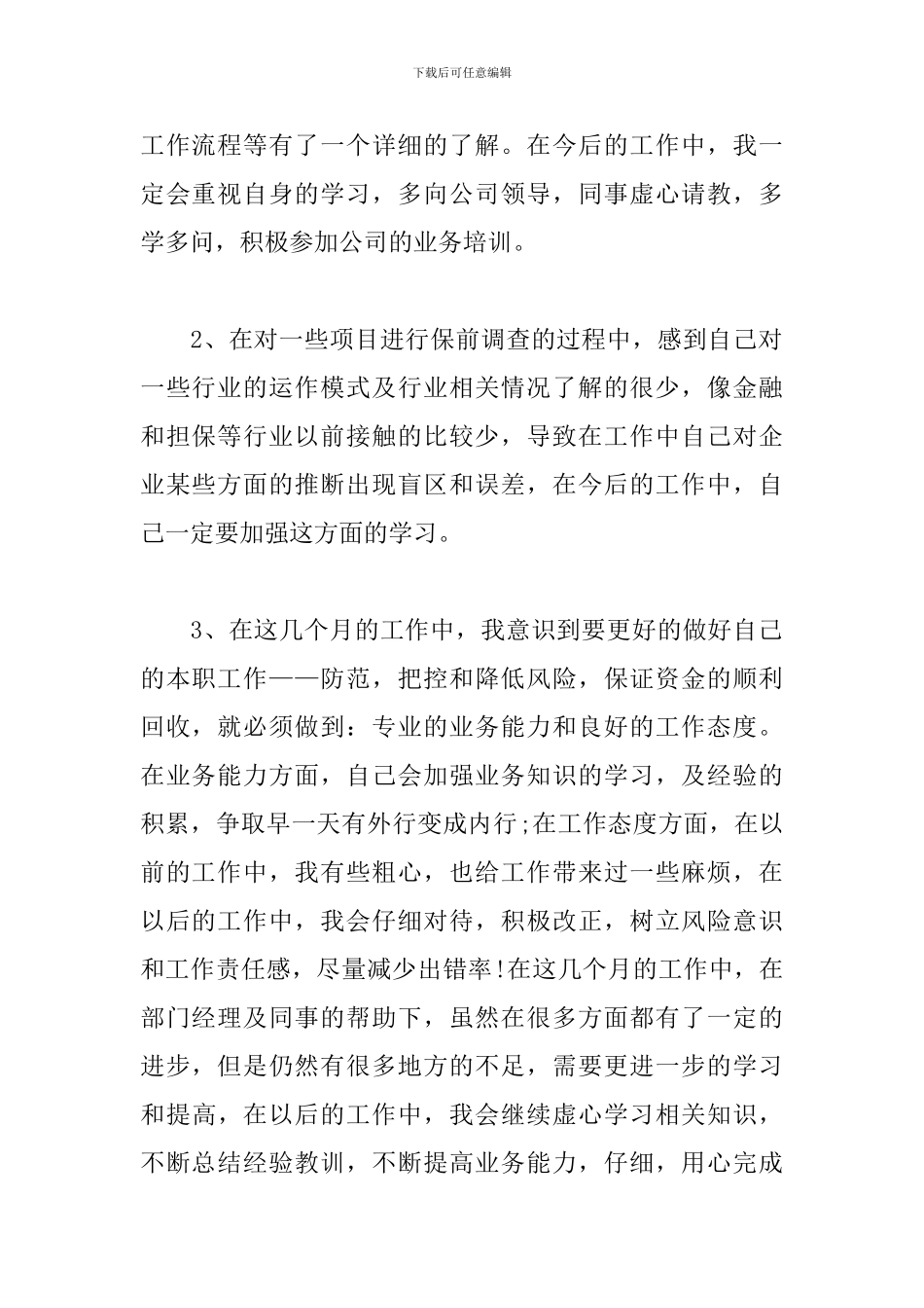 2024担保公司工作总结_第2页