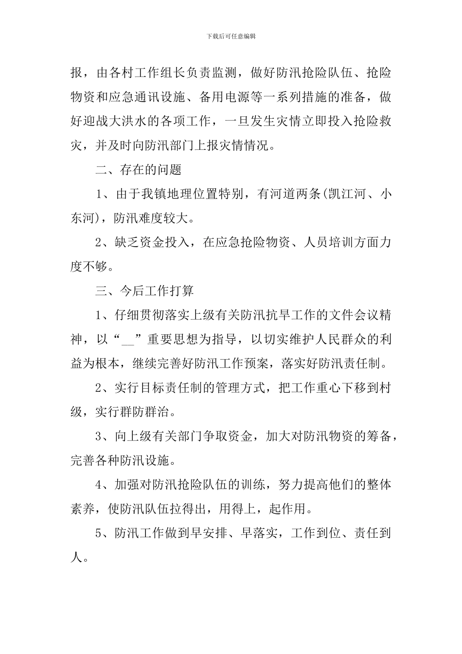 2024年防汛抗洪救灾工作总结_第3页