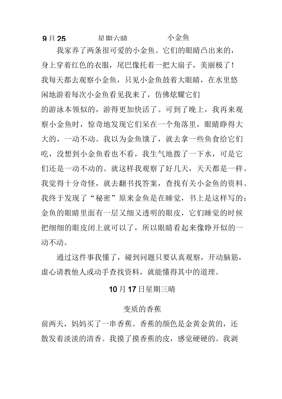 观察动物日记作文_第2页