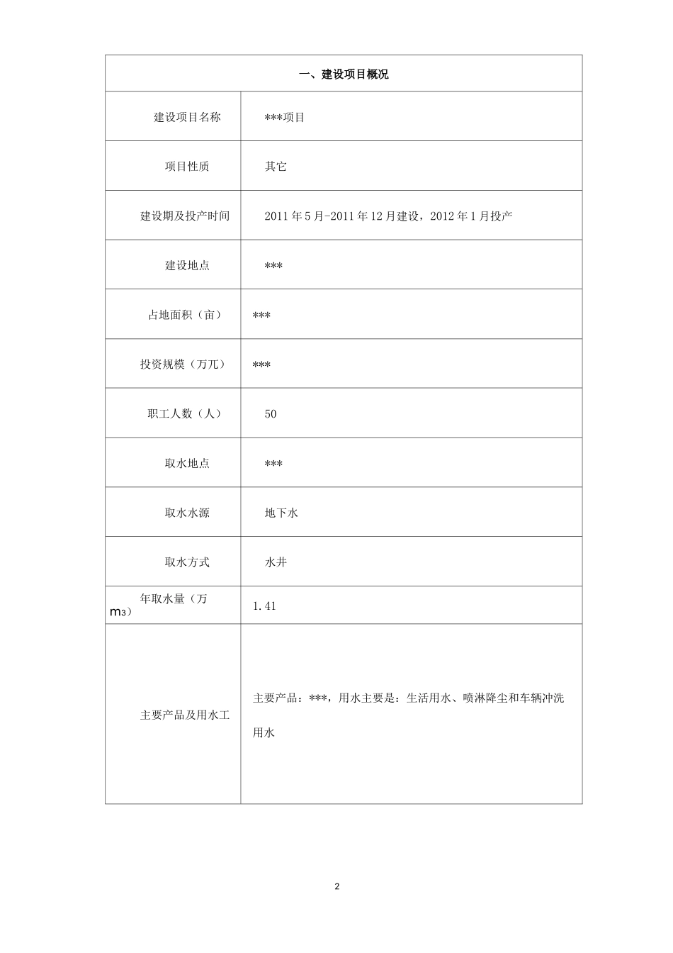 水资源论证表_第2页