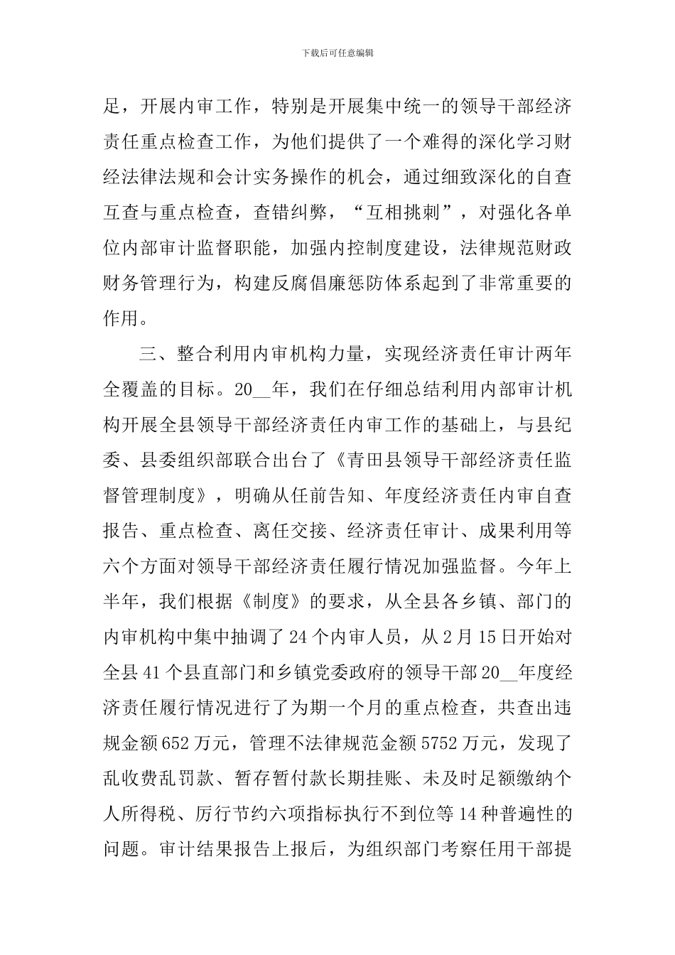 2024审计工作心得体会_第3页