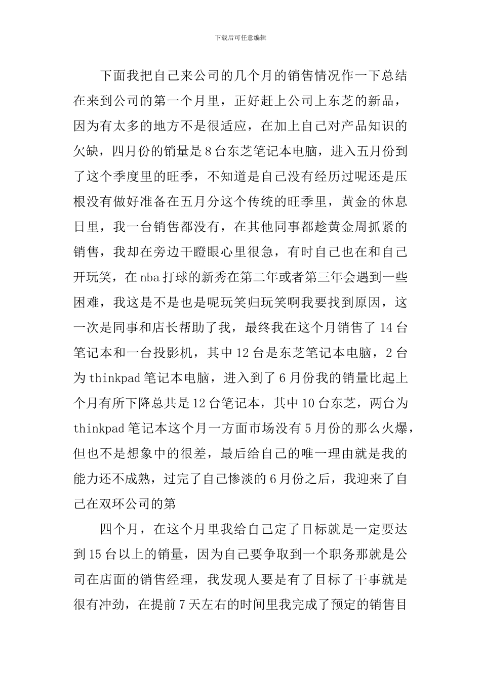 it销售个人工作总结范文精选_第2页