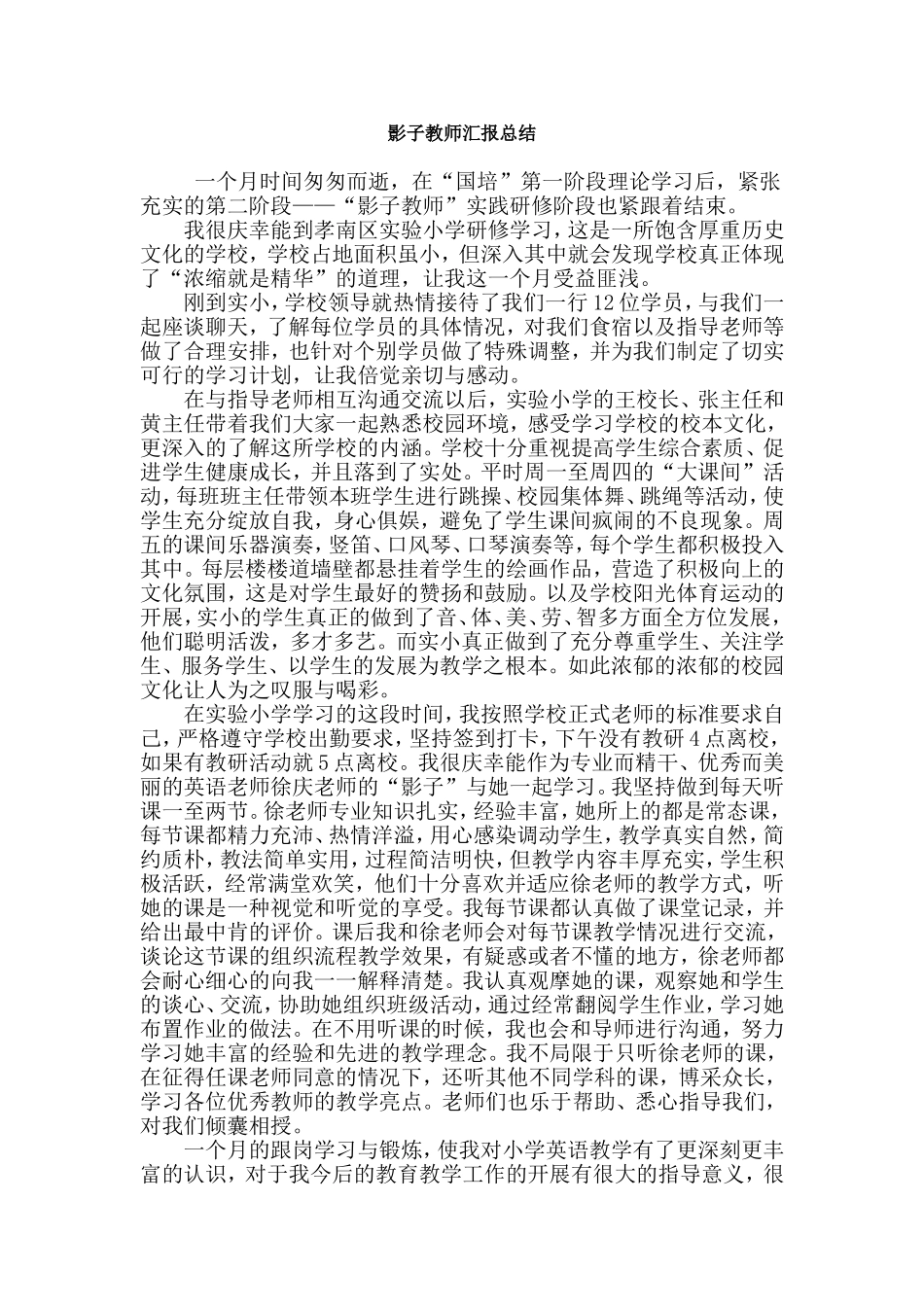 影子教师(汇报总结_第1页