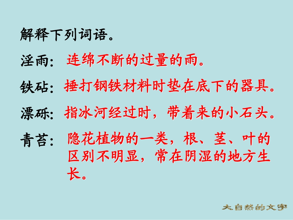 大自然的文字课件2_第3页