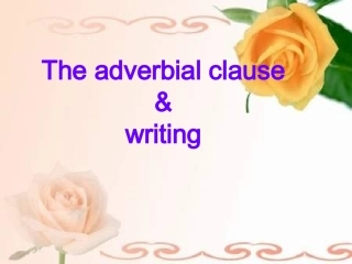 人教课标高三选修11Unit4状语从句复习课件