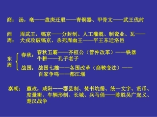 七上古代史线索