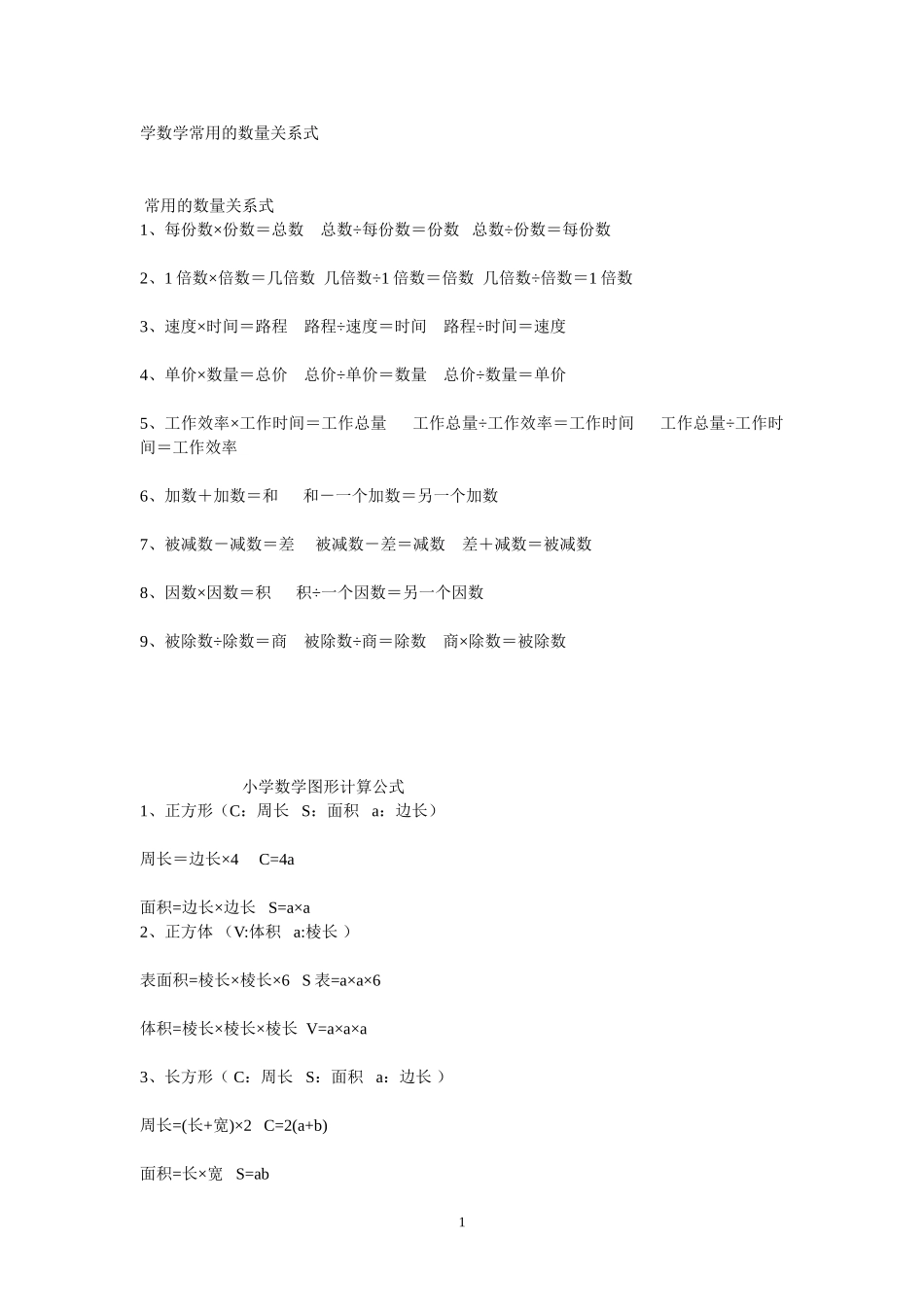 学数学常用的数量关系式 (2)_第1页