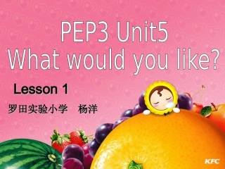 小学英语教学课件（一）