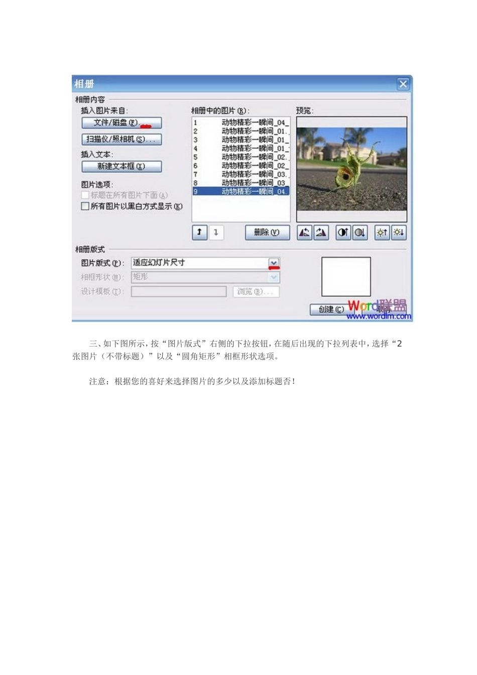 如何使用PowerPoint制作电子相册_第2页