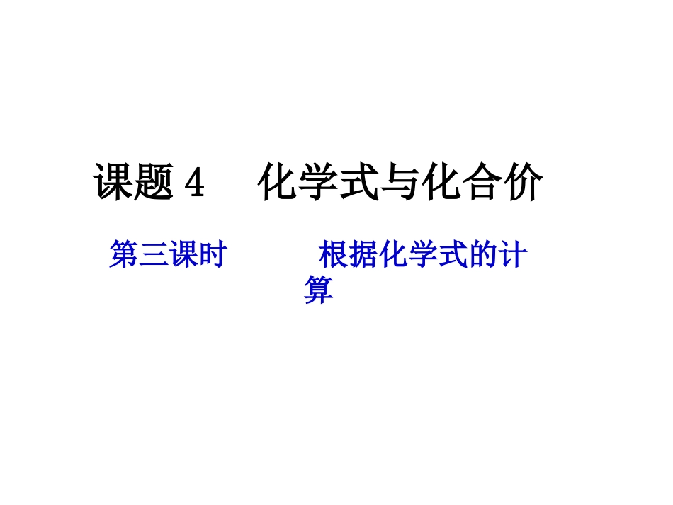 化学式与化合价计算_第1页