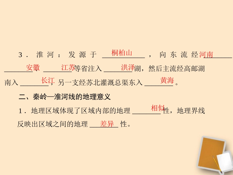 八年级地理上册41《秦岭—淮河线》配套课件湘教版_第3页