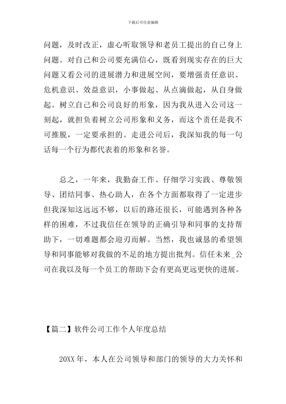 软件公司工作个人年度总结_第3页