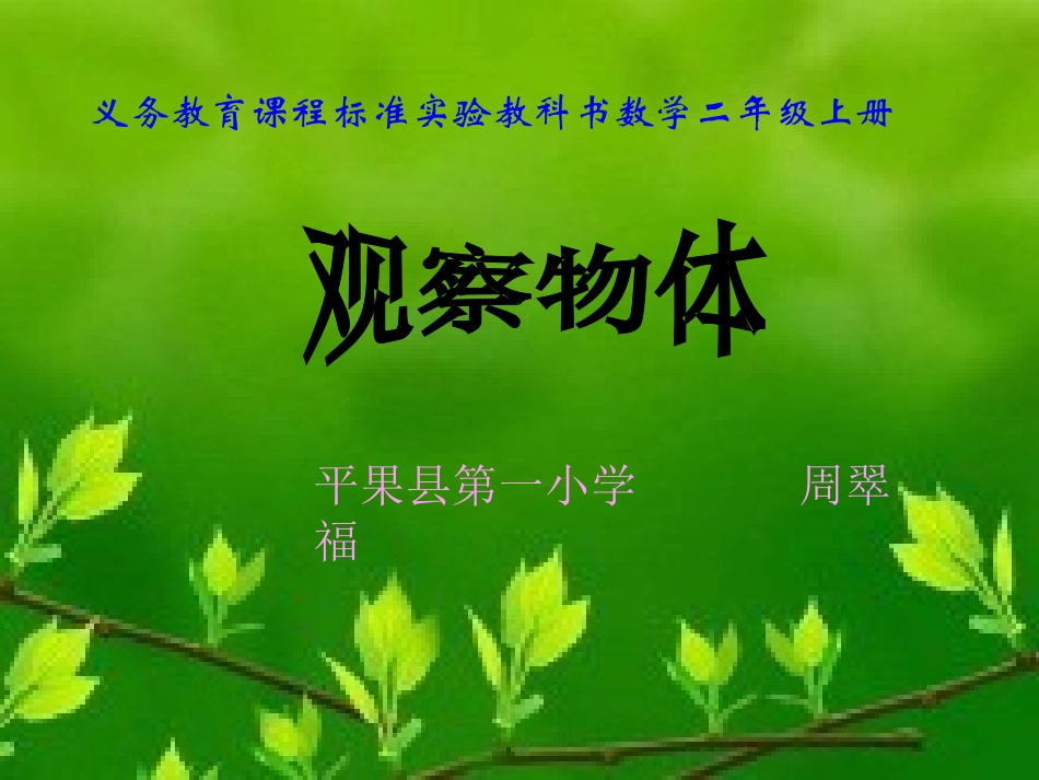 观察物体（二2班）_第1页