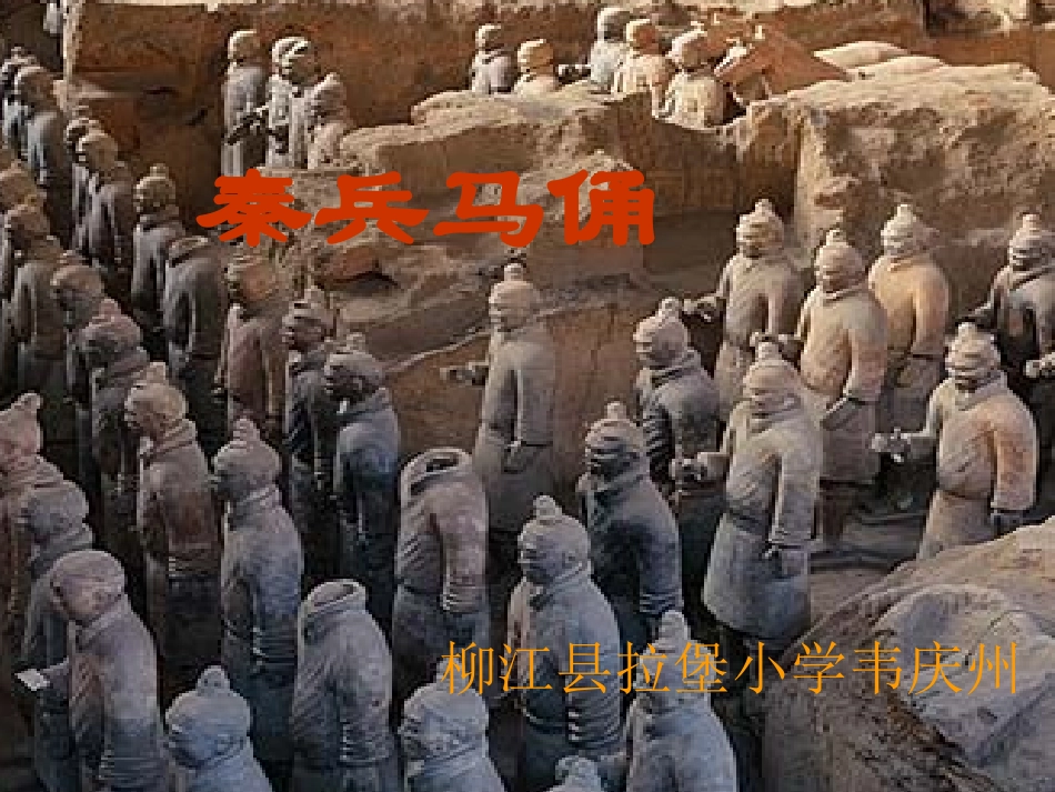 五下语文《秦兵马俑》韦庆州_第1页