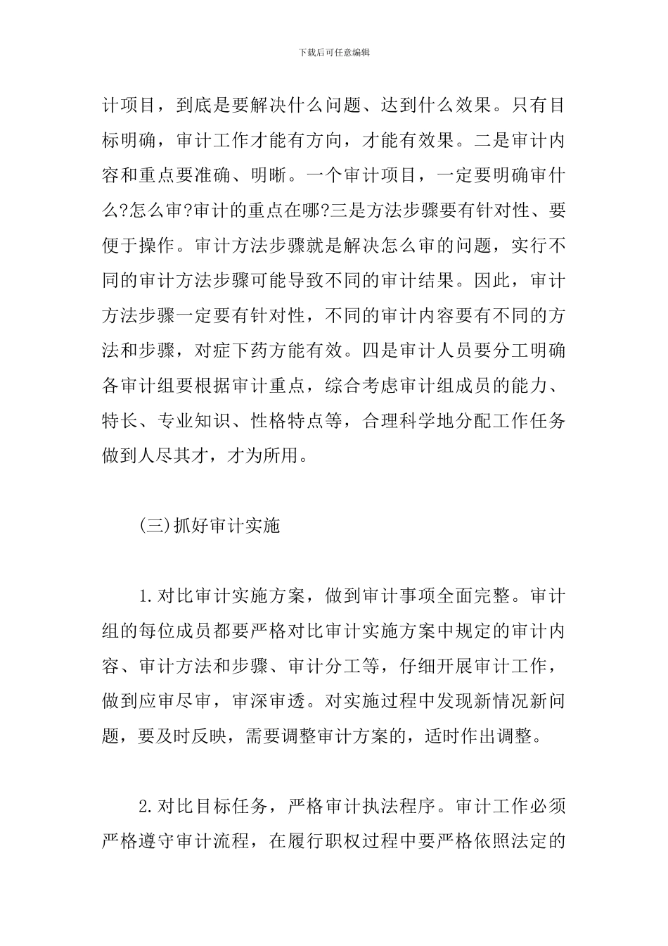 2024年创建优秀审计项目实施方案_第3页