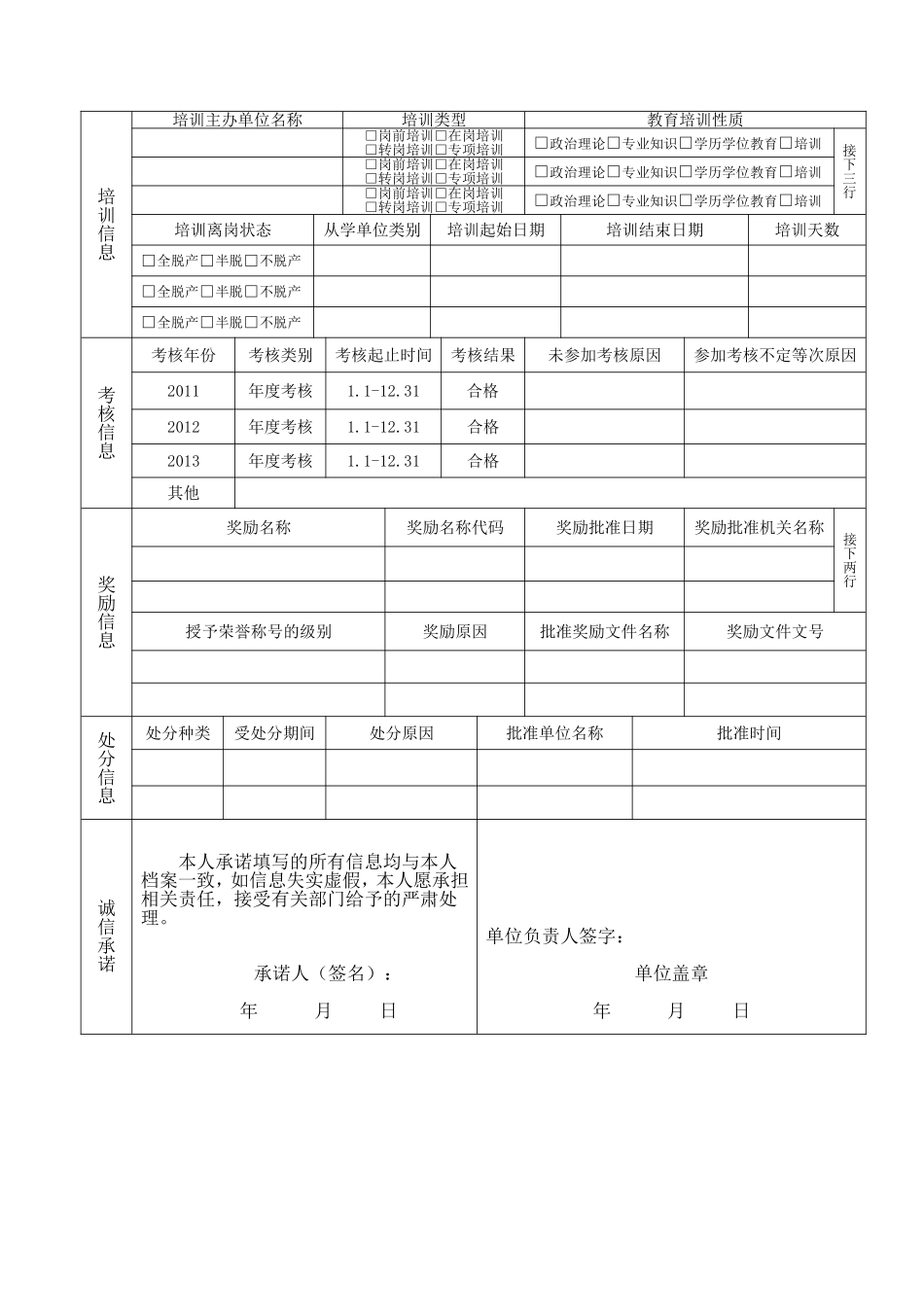 个人信息采集表空表_第2页