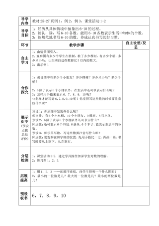 阳光课堂导学案(数学)程琳