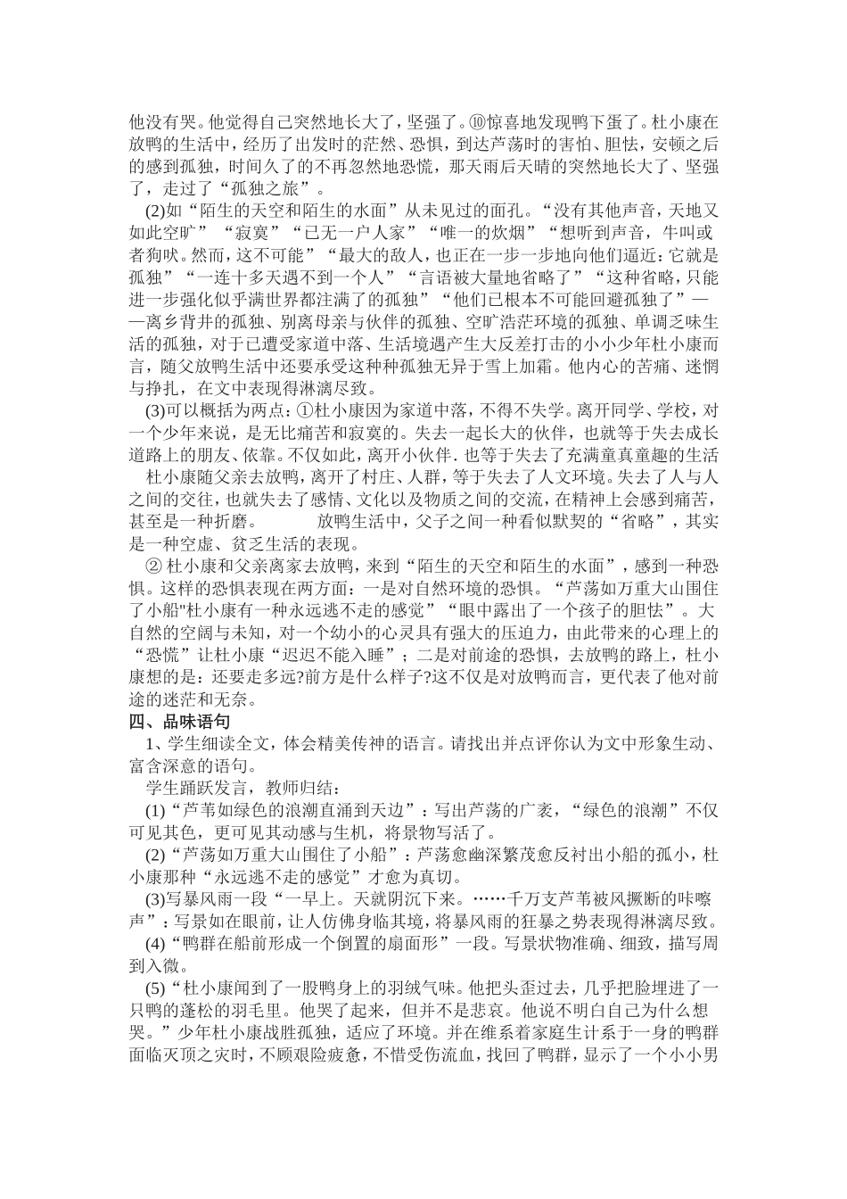 孤独之旅教学设计_第3页