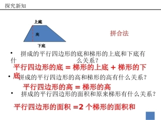 梯形拼合结论