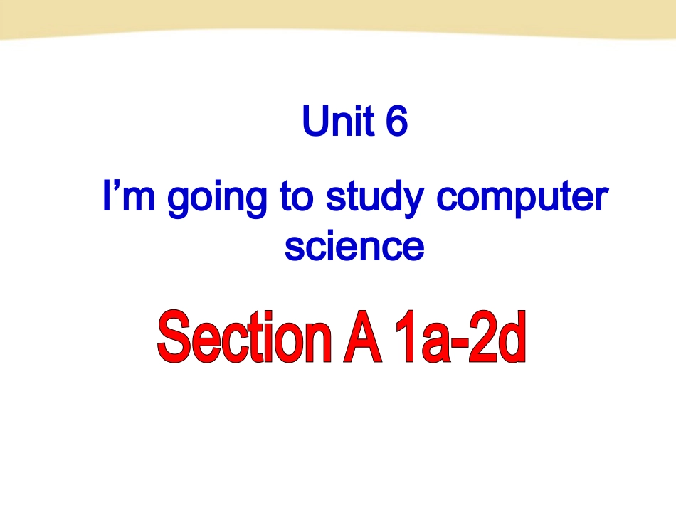 2014版人教版新目标八上Unit6SectionA-1【课件】_第1页