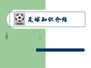 七年级体育《足球》课件——2013年3月