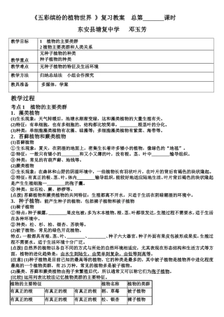 五彩缤纷的植物世界