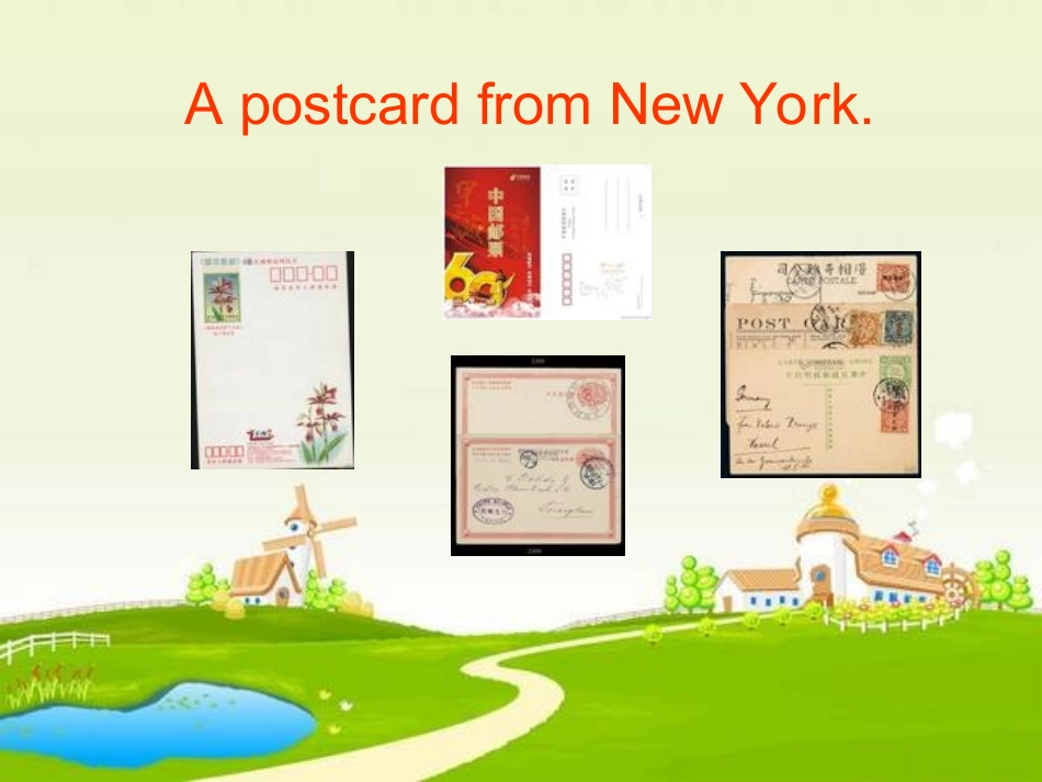 小学新标准英语六年级上册Module_6第一单元课件_第1页