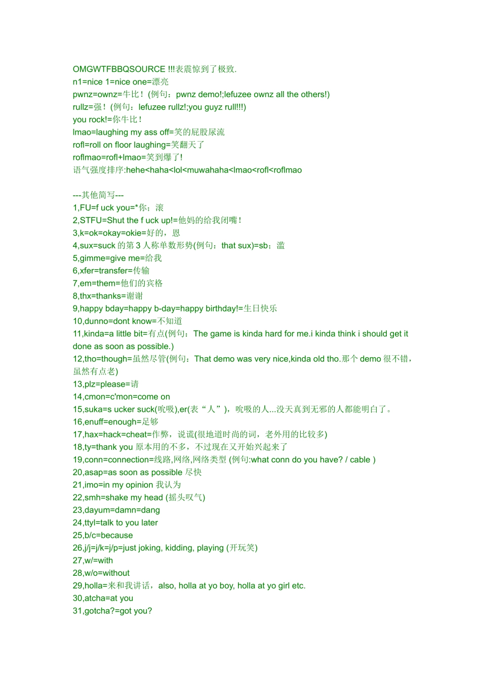 和老外聊天必知的缩写_第2页