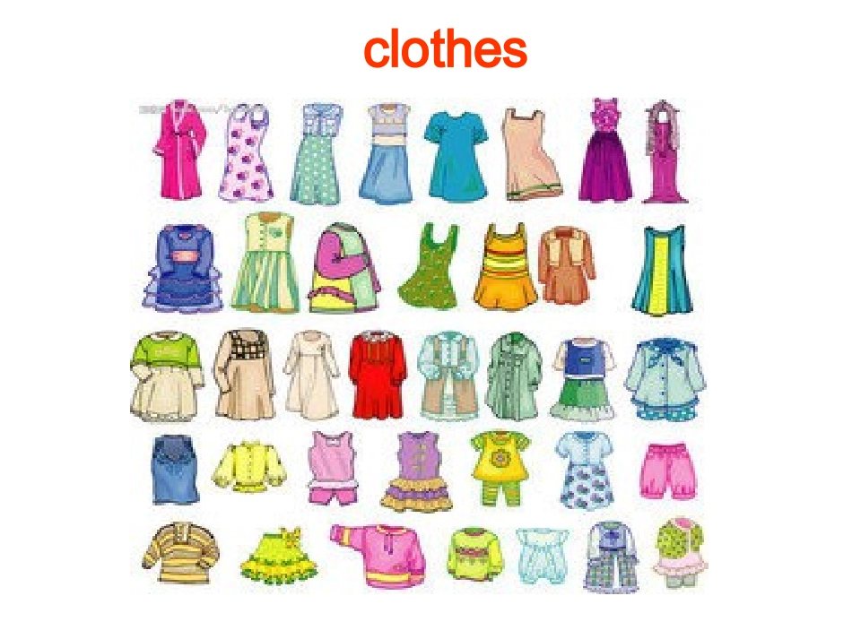 新标准4年级下Clothes_第1页