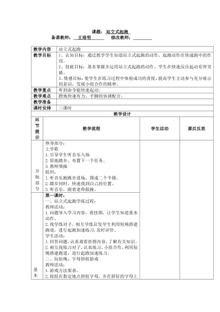 站立式起跑（3）