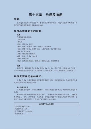 风暴式医学教程内科学第15章