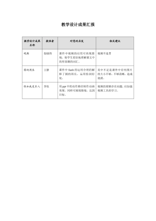 教学设计成果汇报