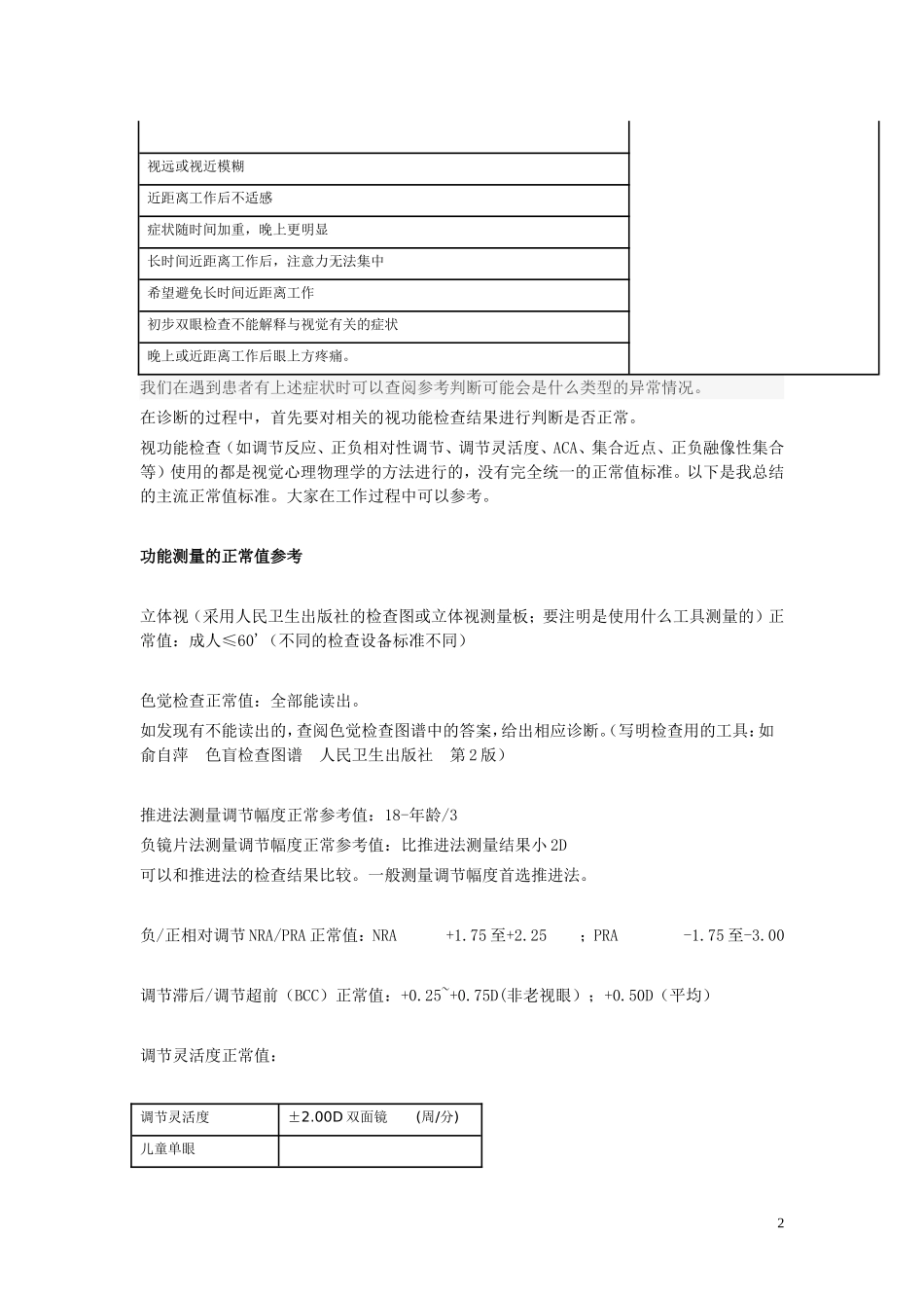 非斜视性双眼视异常的诊断_第2页