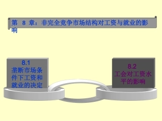 非完全竞争市场结构对工资与就业的影响