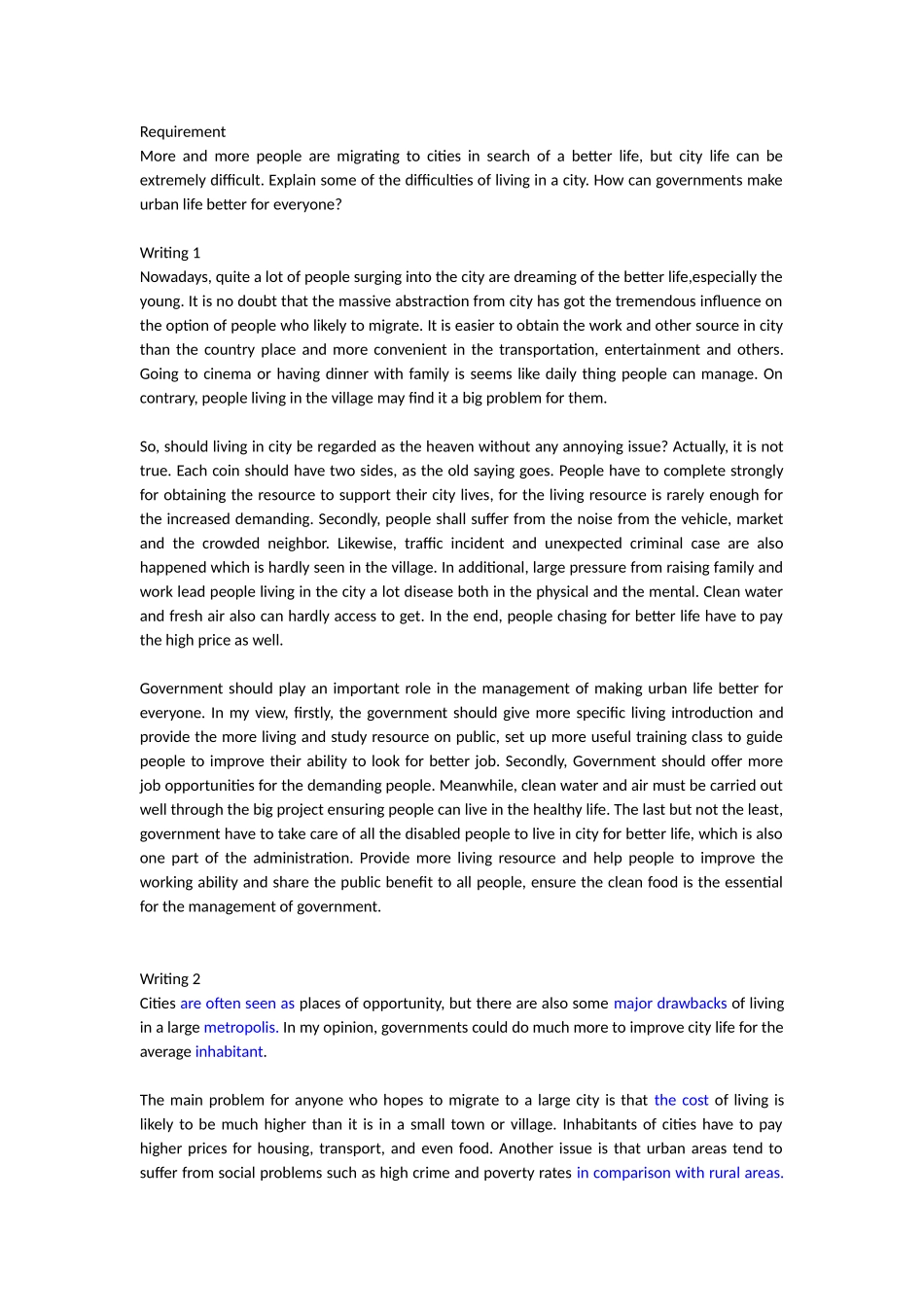 雅思写作-城市病_第1页