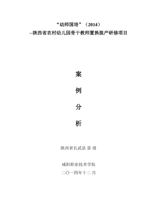 案例分析——雷倩