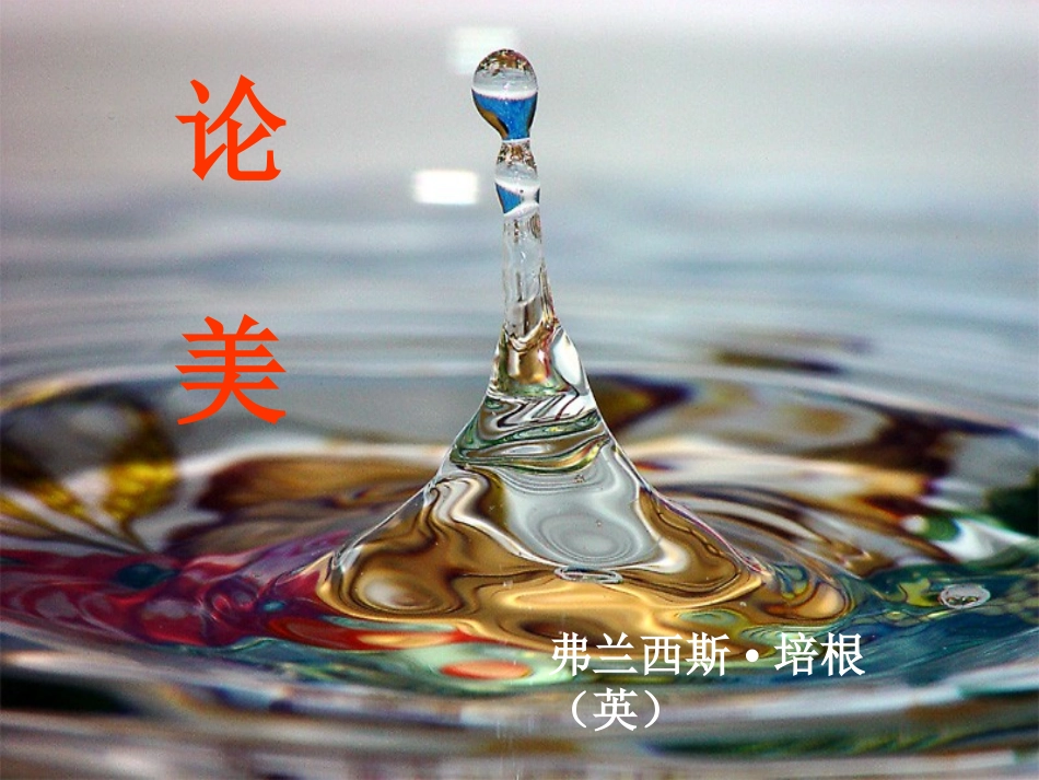 《论美》课件_第1页