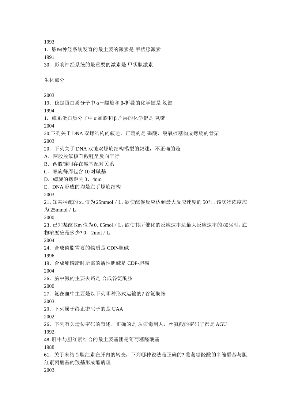 西医综合十大命题规律_第2页