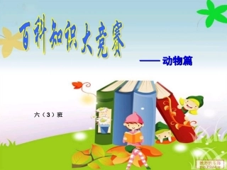 知识竞赛（动物篇）
