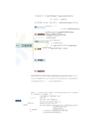 小学语文知识汇总图表版