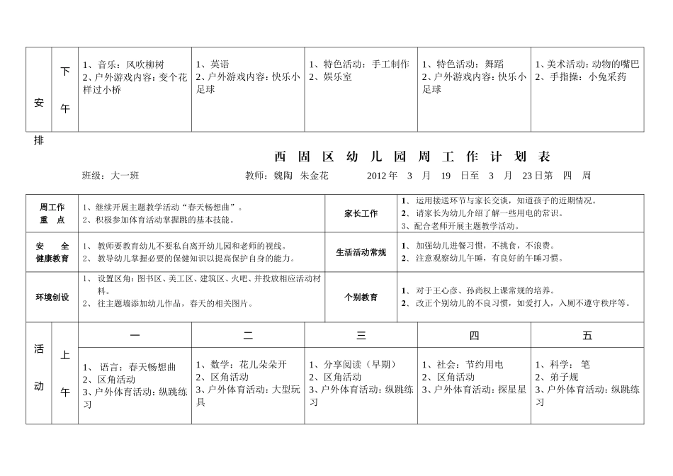 周工作计划表_第3页