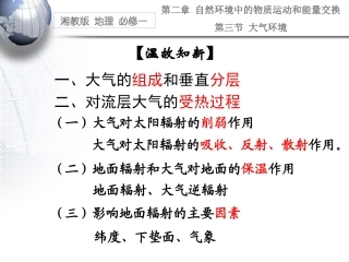 湘教版地理必修一《热力环流》