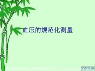 血压的规范化测量