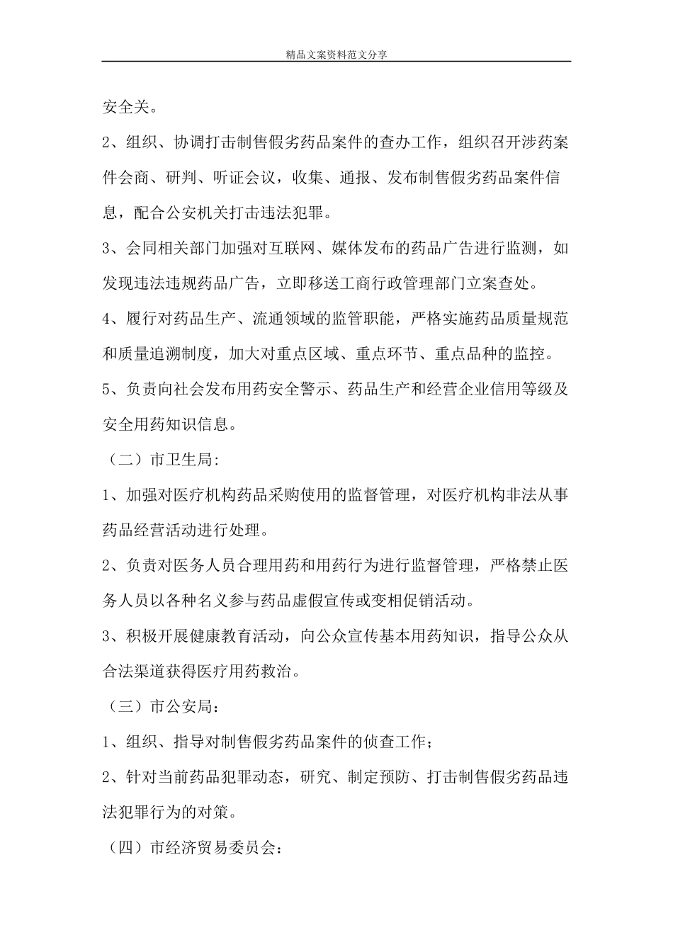 药监局安全整治工作安排-精品文案范文_第2页