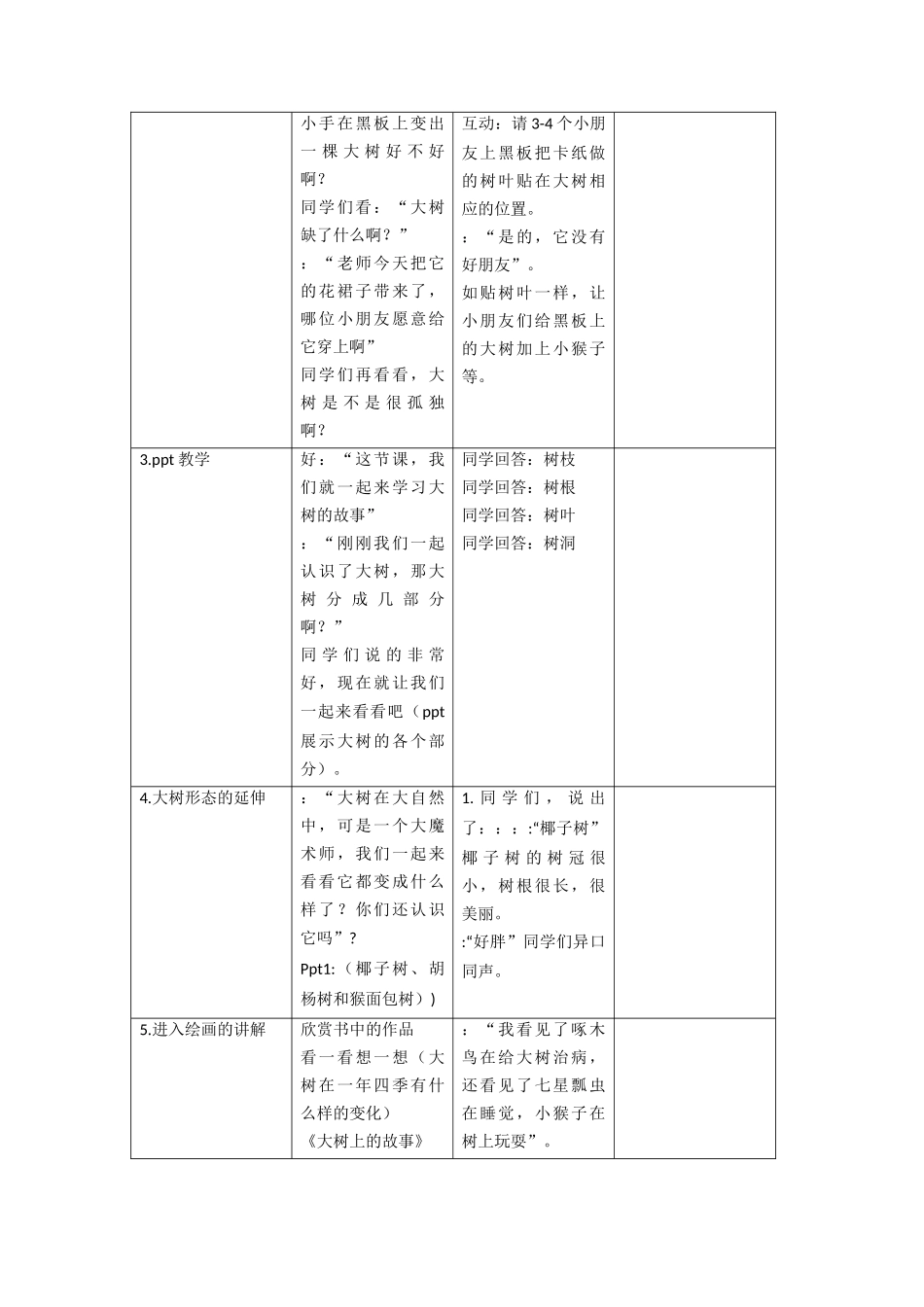 大树的故事——教案(饶盼)_第3页