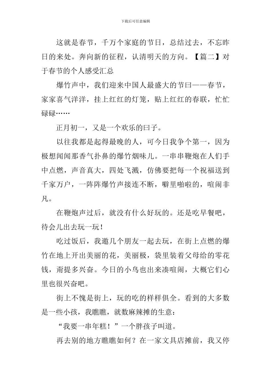对于春节的个人感受汇总_第3页