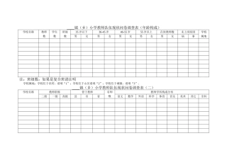 小学教师队伍现状调查问卷表