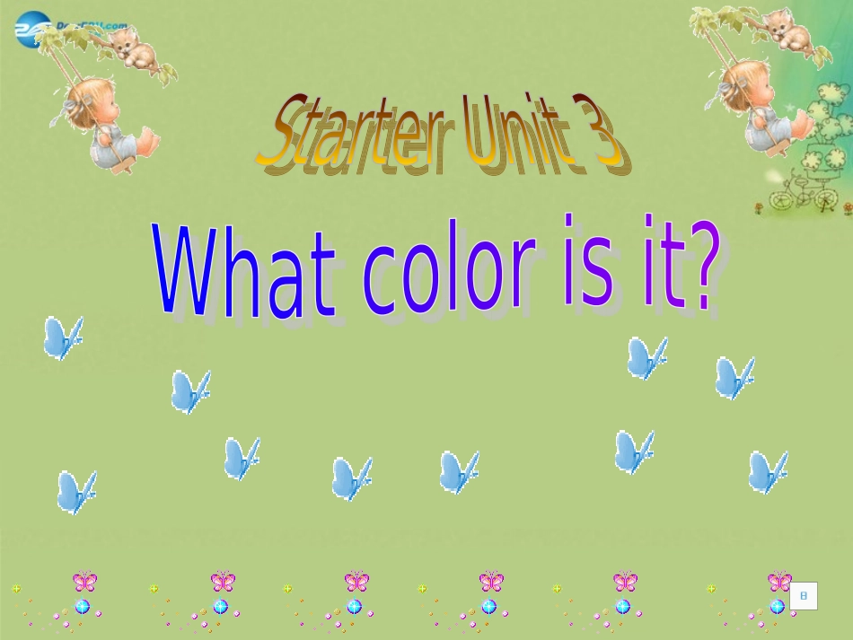 2014-2015学年七年级英语上册StarterUnit3Whatcolorisit？课件（新版）人教新目标版_第1页