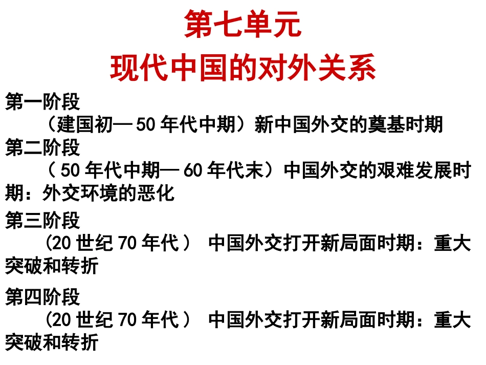 现代中国的外交关系_第1页
